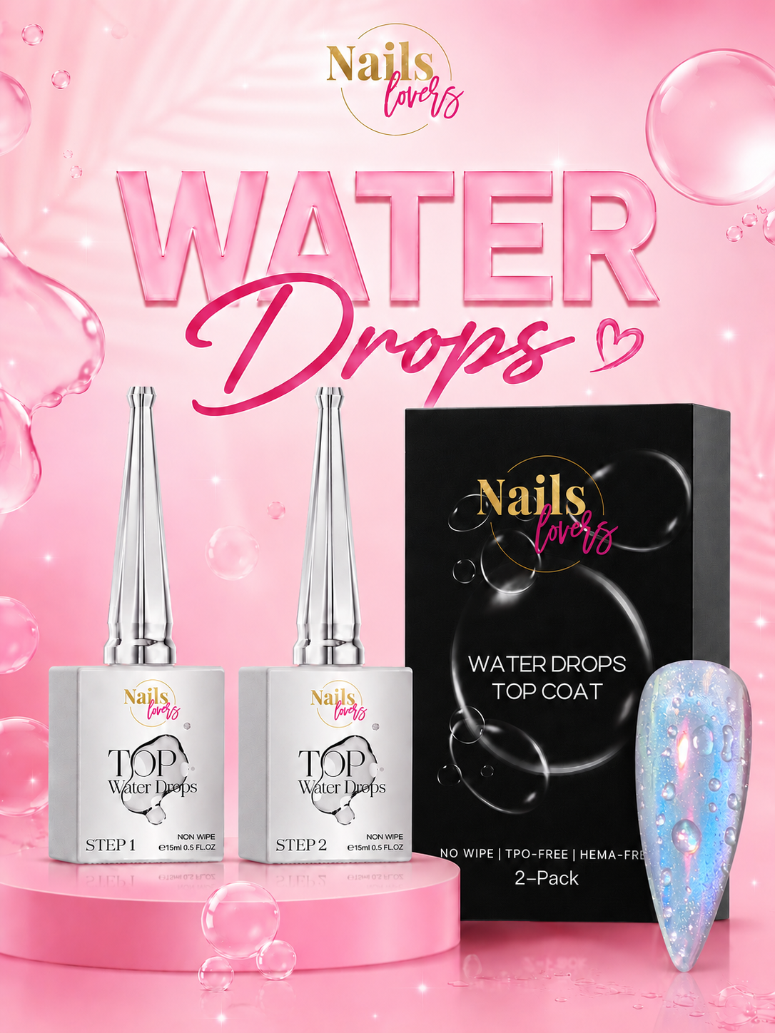 Water Drops Top Coat