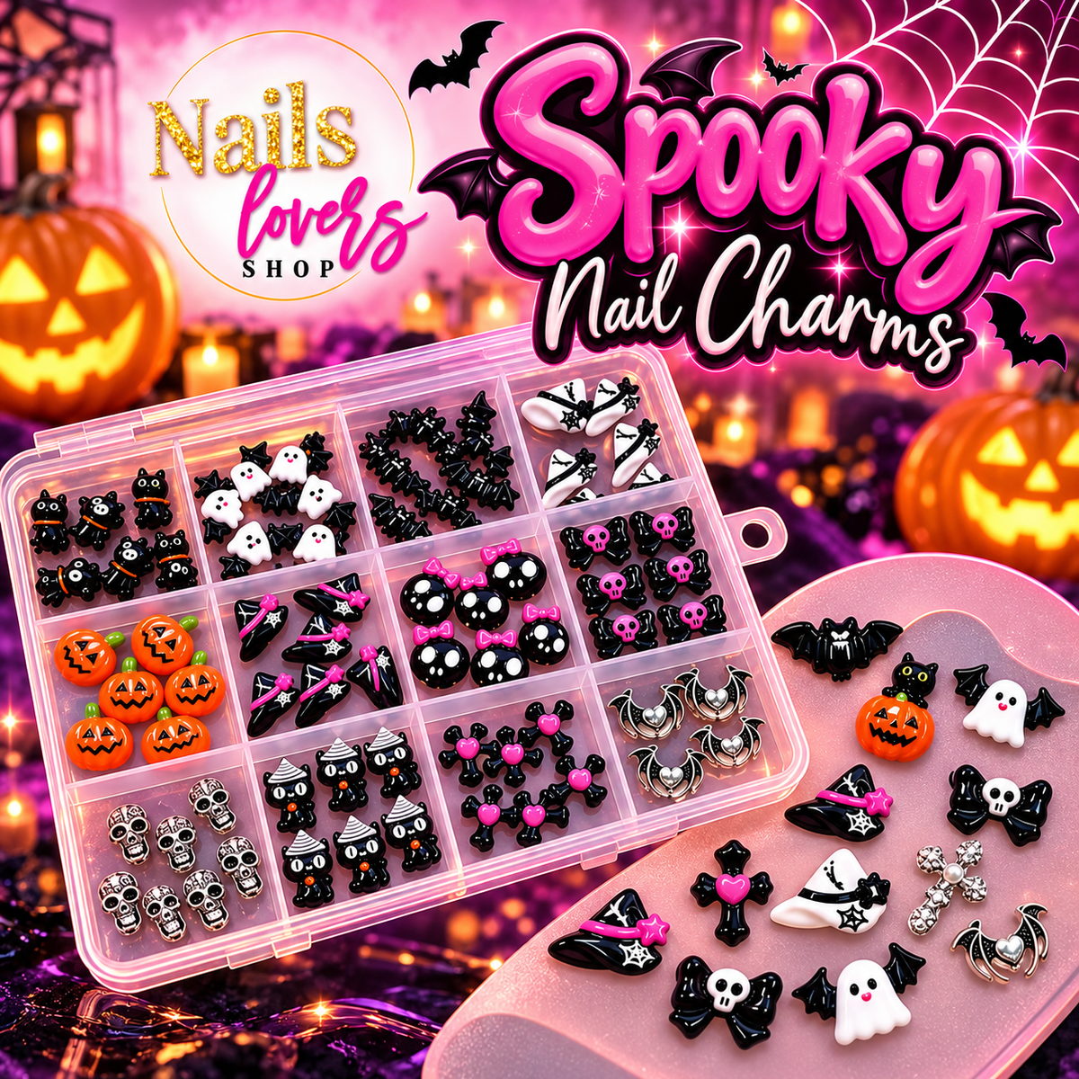 Spooky Nail Charms