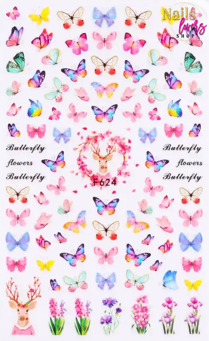 MARIPOSA STIKER F624