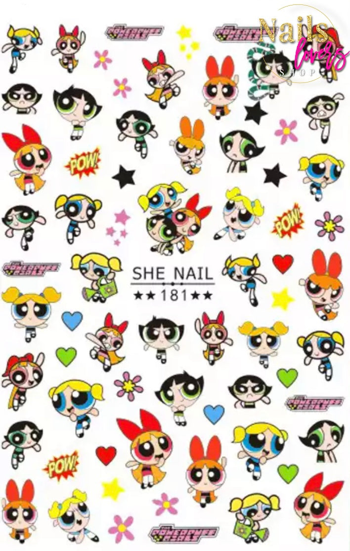 POWER PUFF STIKER