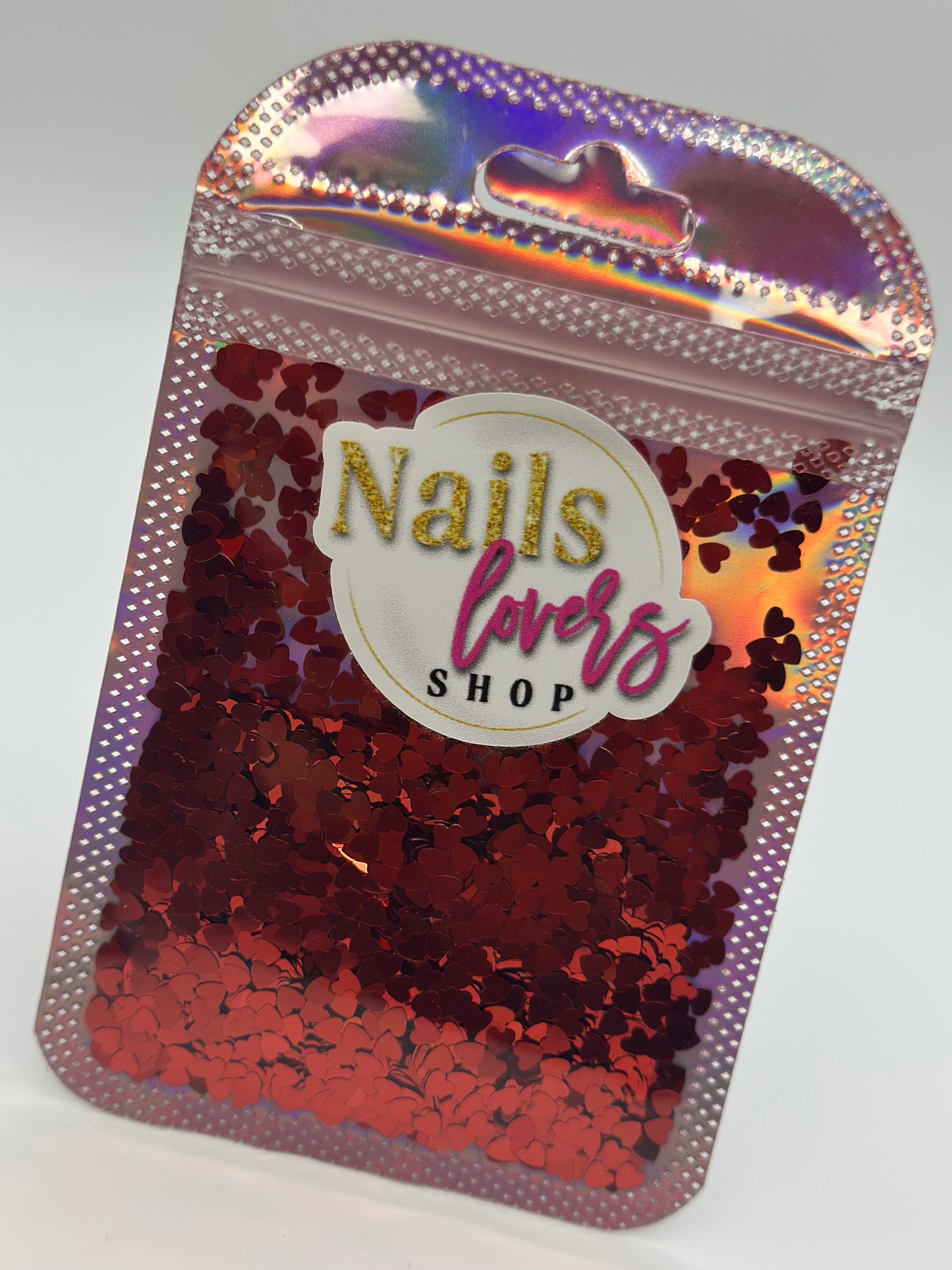 HEART RED GLITTER BAG