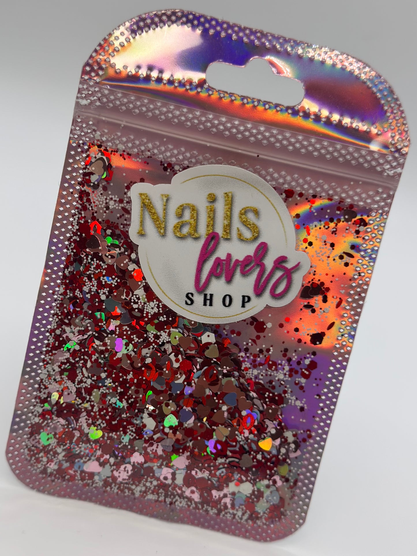 HEART & KISS MIX GLITTER BAG
