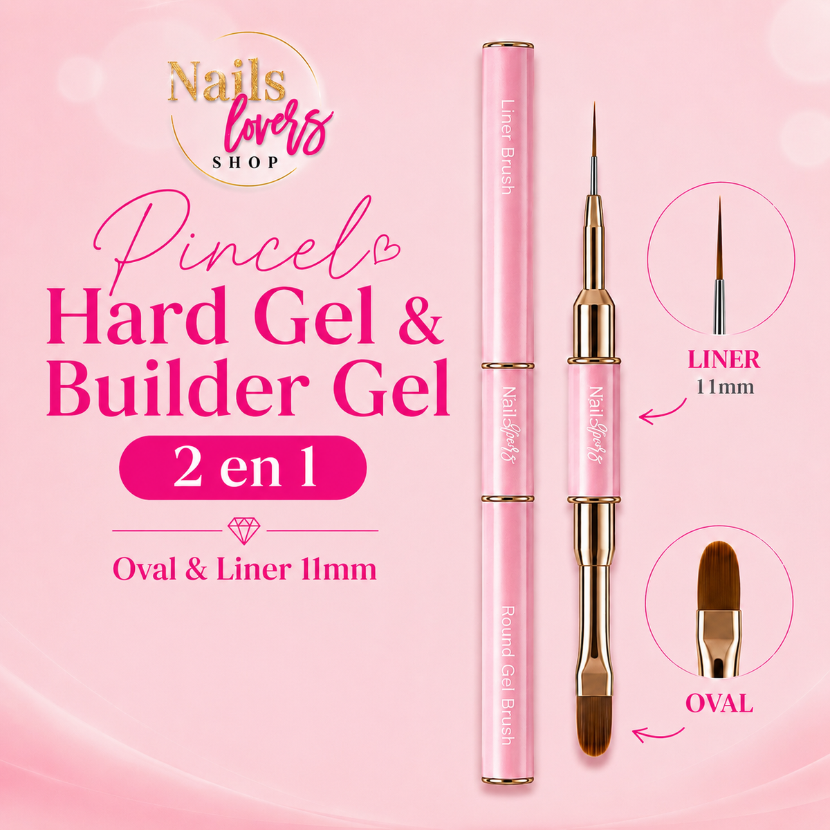 Pincel Oval & Liner 11mm