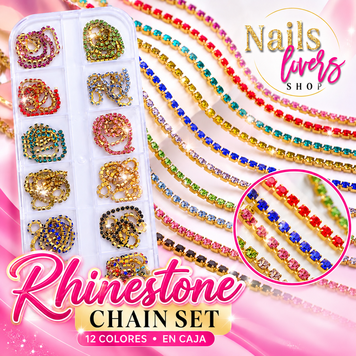 Rhinestone Chain Set