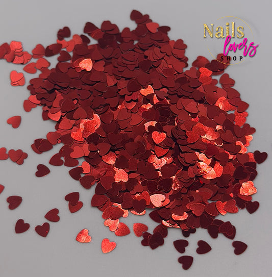 HEART RED GLITTER BAG