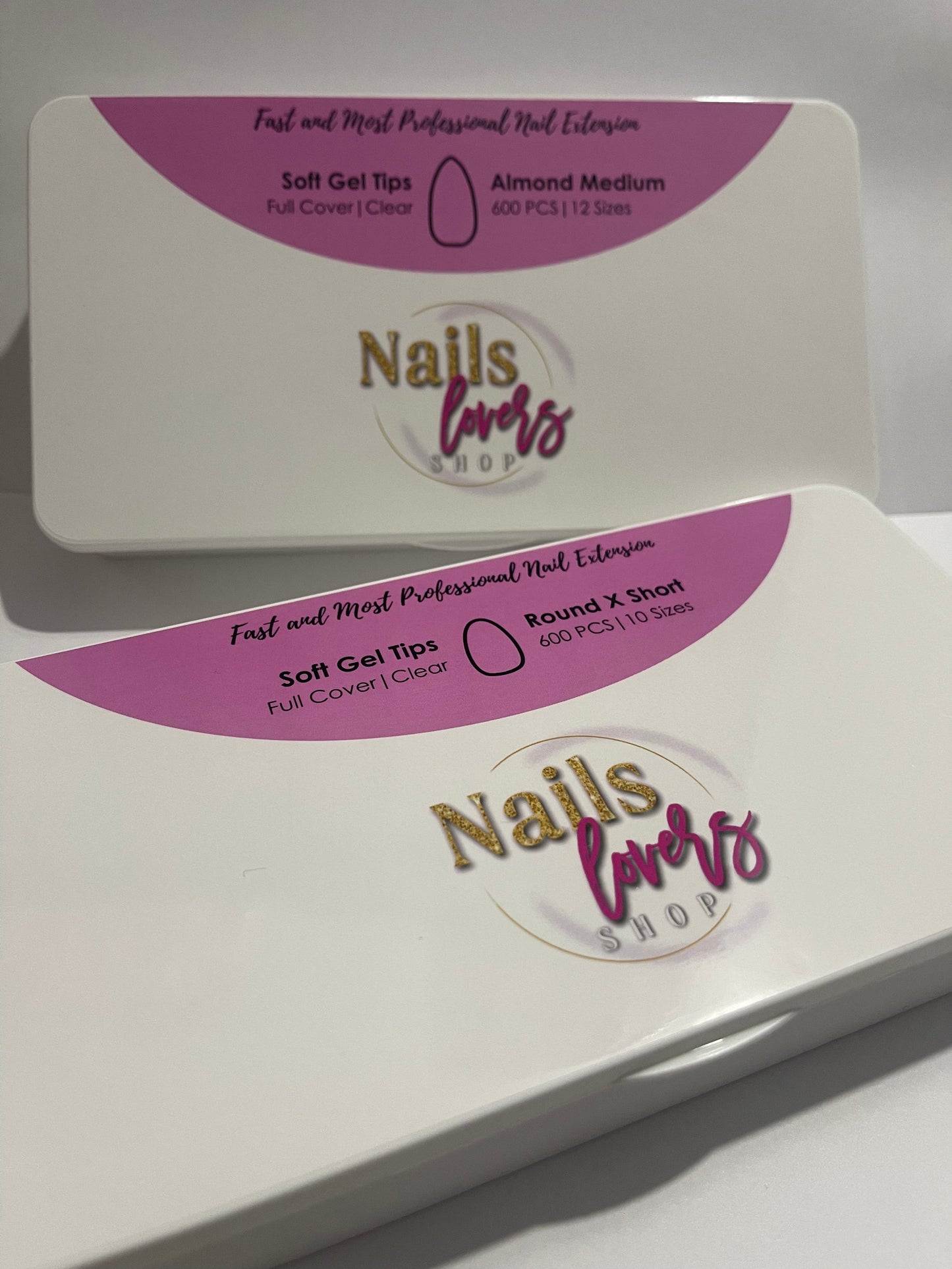 ROUND XSHORT GEL TIPS BOX