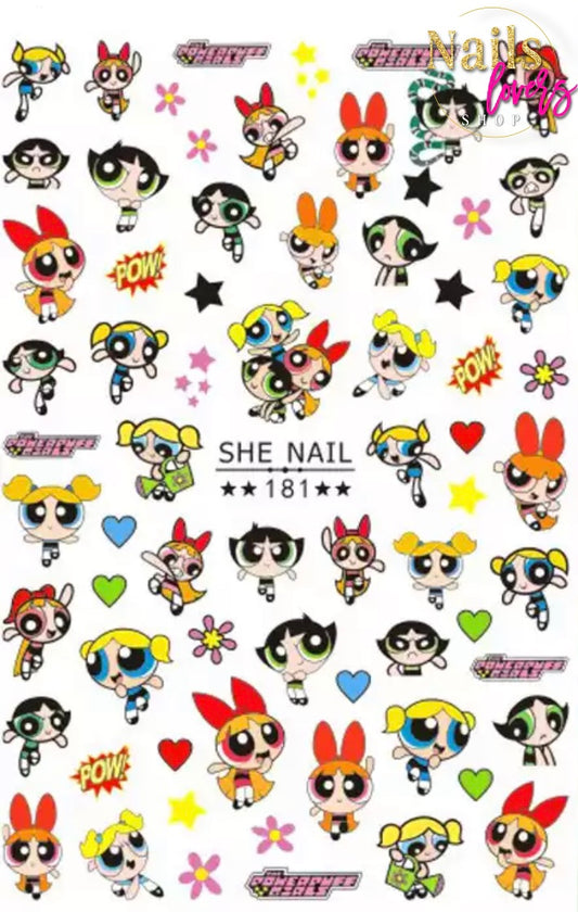 POWER PUFF  STIKER