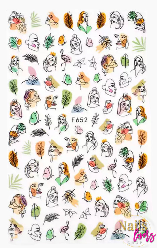 FACE STIKER F652