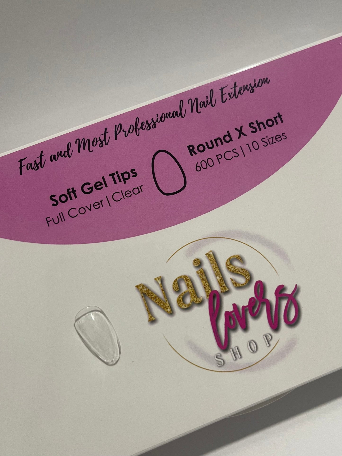 ROUND XSHORT GEL TIPS BOX