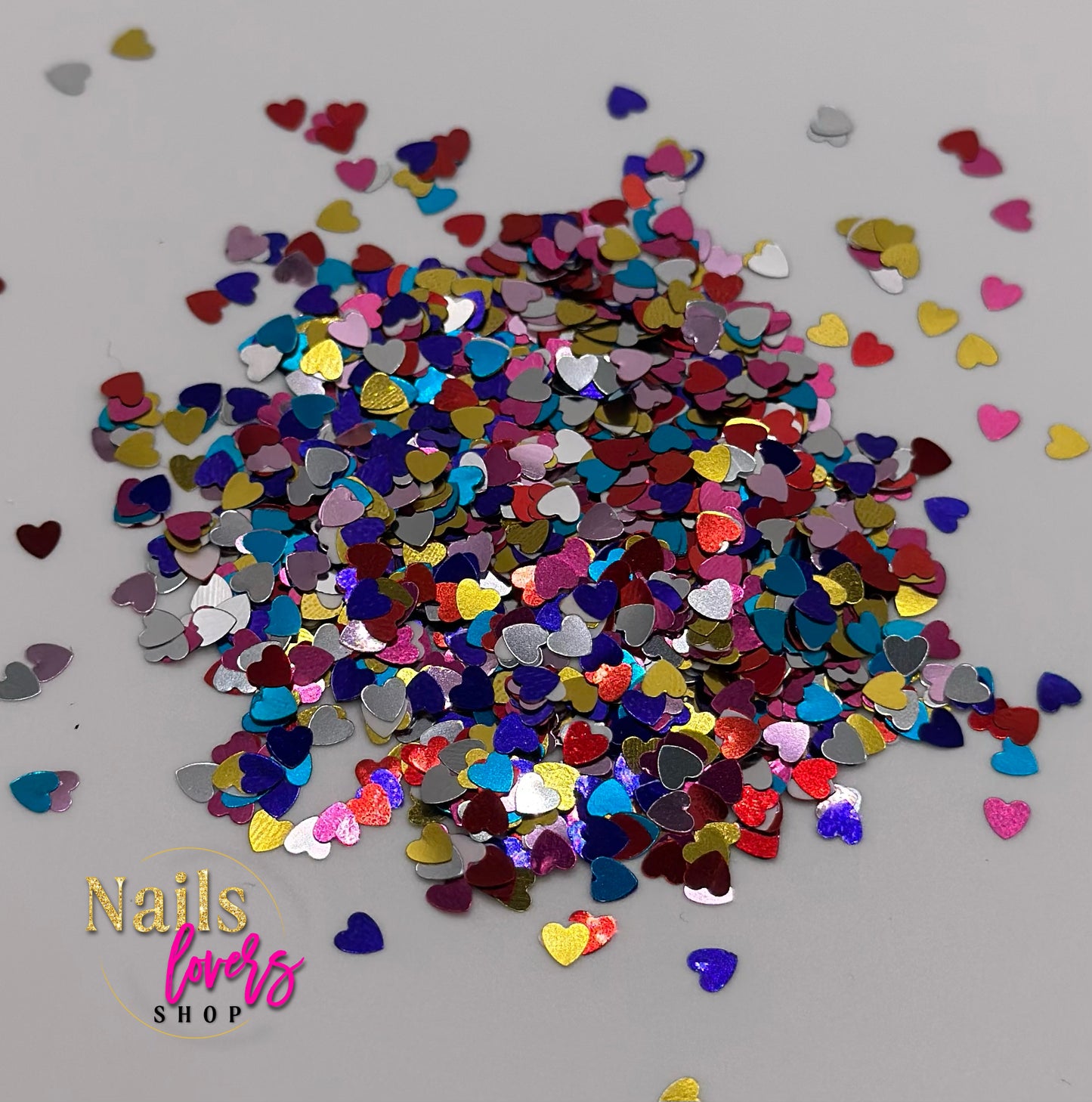 HEART MULTI COLOR GLITTER BAG