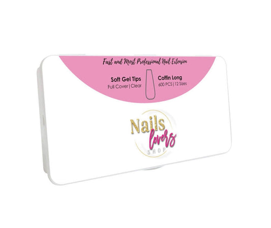 COFFIN LONG GEL TIPS BOX
