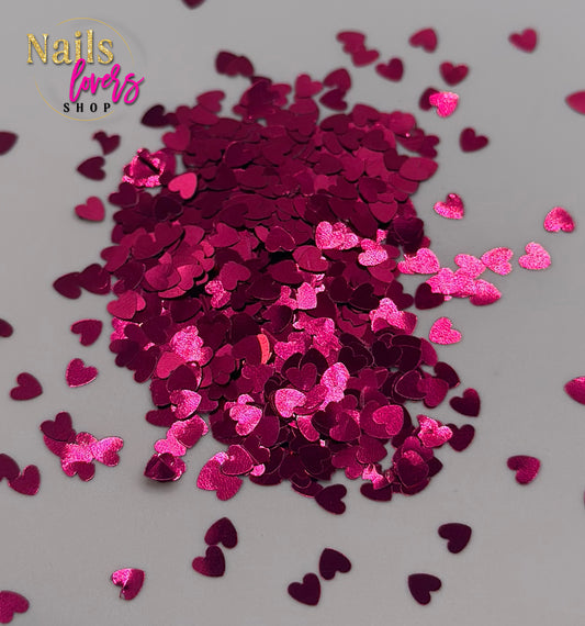 HEART PINK GLITTER BAG